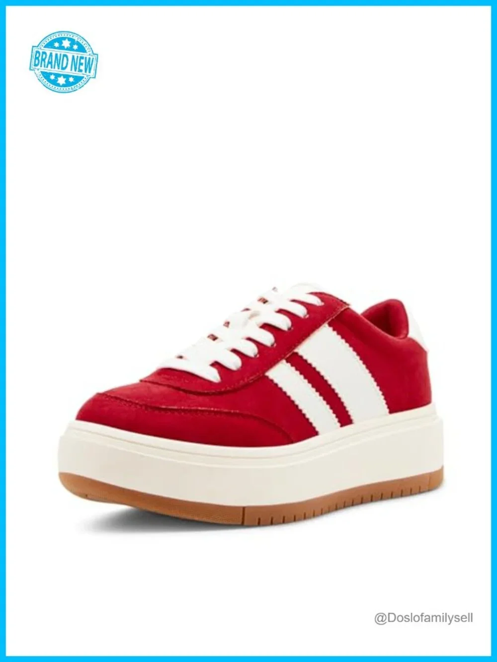 Platform Fashion Sneakers Lace-Up Cushioned Comfort Casual Streetwear Shoes
